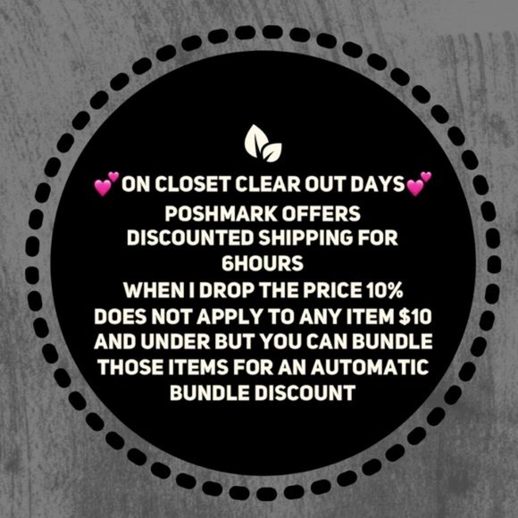 Other - Poshmark lowered shipping rate😁Also 🌺🍃Closet Clear Out is today 🌺🍃
